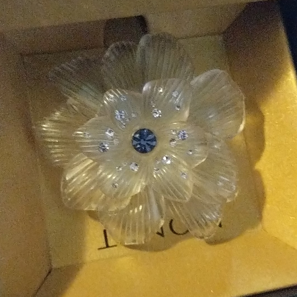 Gorgeous flower pin🤍💙 - Picture 3 of 6